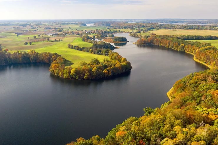 Luftaufnahme des Mellensee